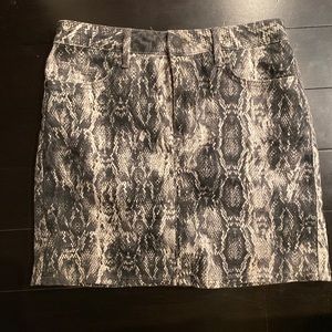 Zara snakeskin skirt